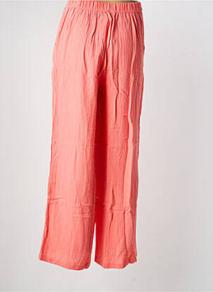 Pantalon large tissage crêpe taille normale rose VERO MODA femme