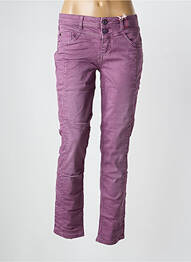 Jeans coupe slim stretch taille basse violet STREET ONE femme