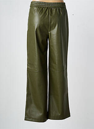 Pantalon droit stretch taille normale vert B.YOUNG femme