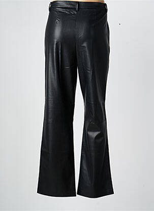 Pantalon droit fermeture zippée sous rabat avec crochet noir VERO MODA femme