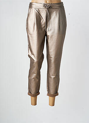 Pantalon 7/8 stretch taille normale beige VERO MODA femme
