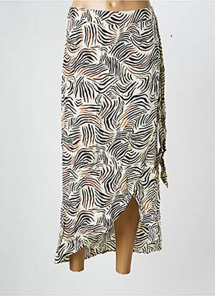 Jupe longue imprimé fantaisie beige AWARE BY VERO MODA femme