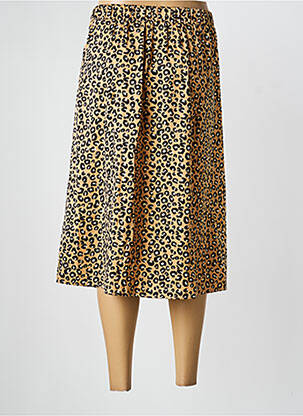 Jupe mi-longue taille normale beige VERO MODA femme
