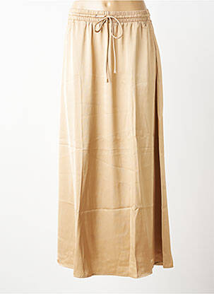 Jupe longue coupe évasée beige VERO MODA femme
