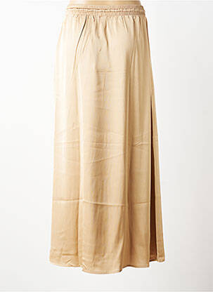 Jupe longue coupe évasée beige VERO MODA femme