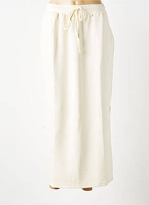Jupe longue coupe droite beige VERO MODA femme
