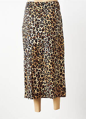 Jupe longue fermeture zippée au dos marron VERO MODA femme