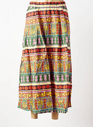 Jupe longue imprimé fantaisie jaune VERO MODA femme