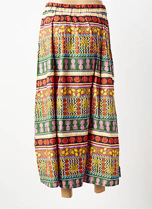 Jupe longue imprimé fantaisie jaune VERO MODA femme