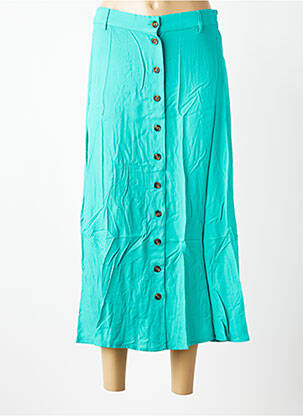 Jupe longue coupe fluide vert B.YOUNG femme