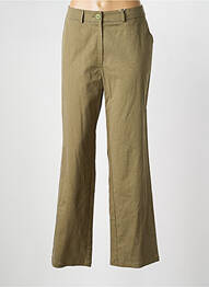 Pantalon flare taille normale taille normale vert GEVANA femme