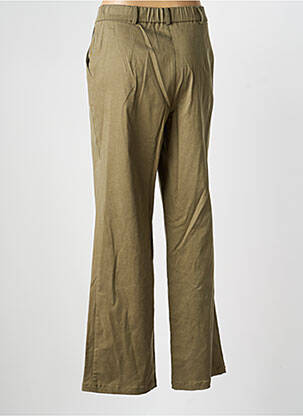 Pantalon flare taille normale taille normale vert GEVANA femme