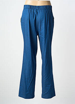 Pantalon flare taille normale taille normale bleu GEVANA femme