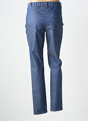 Pantalon slim taille élastique taille normale bleu GEVANA femme