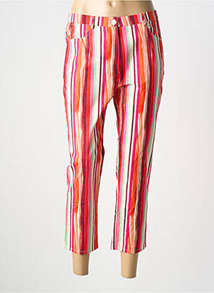 Pantalon 7/8 stretch taille normale orange GEVANA femme