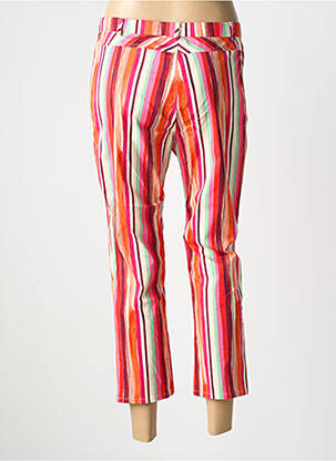 Pantalon 7/8 stretch taille normale orange GEVANA femme