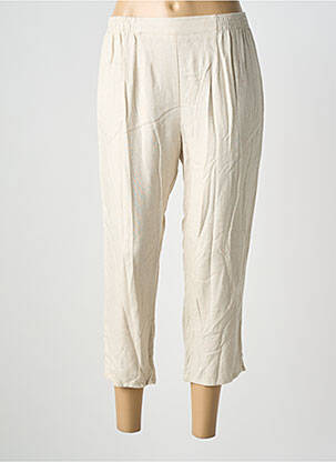 Pantacourt taille normale taille normale beige GEVANA femme