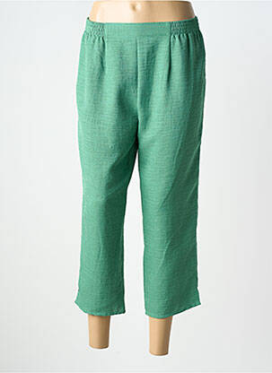 Pantacourt coupe droite taille normale vert GEVANA femme