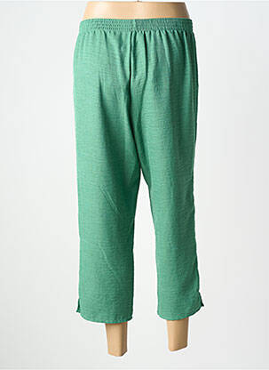 Pantacourt coupe droite taille normale vert GEVANA femme