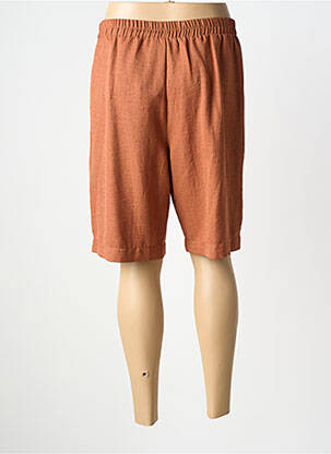 Bermuda taille élastique taille normale marron GEVANA femme
