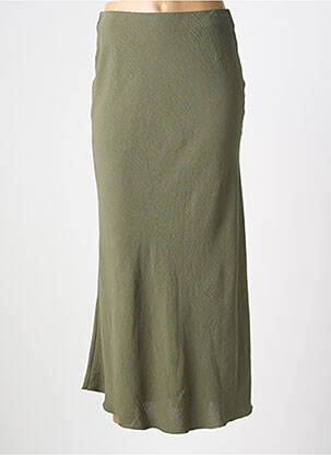Jupe longue taille normale vert GEVANA femme