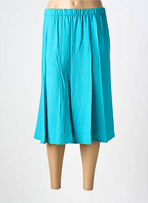 Jupe mi-longue taille normale bleu GEVANA femme