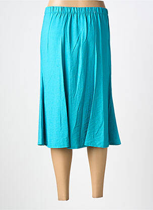 Jupe mi-longue taille normale bleu GEVANA femme