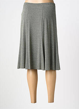 Jupe mi-longue stretch vert GEVANA femme