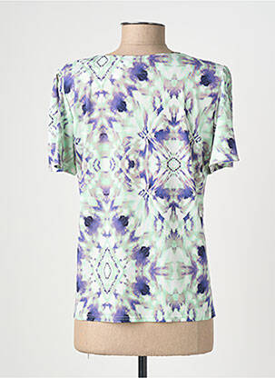 T-shirt imprimé fantaisie manches courtes vert GEVANA femme