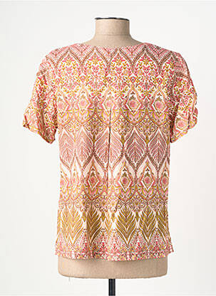Top manches courtes manches courtes beige GEVANA femme