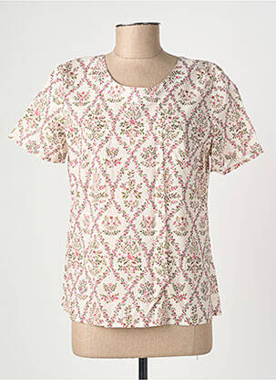 Top manches courtes manches courtes beige GEVANA femme