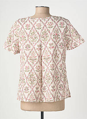 Top manches courtes manches courtes beige GEVANA femme