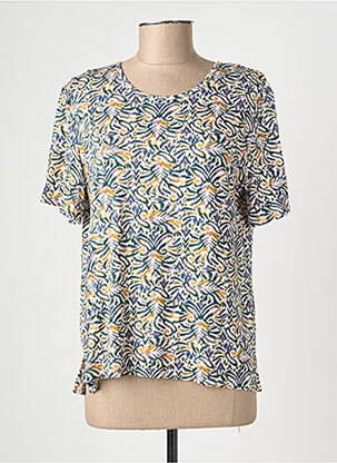 T-shirt imprimé fantaisie manches courtes blanc GEVANA femme