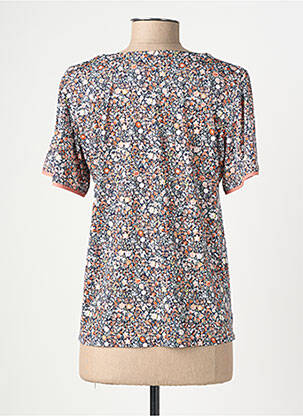 T-shirt stretch manches courtes bleu GEVANA femme