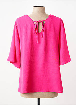 Blouse manches courtes manches courtes rose GEVANA femme