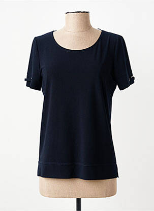 T-shirt stretch manches courtes bleu GEVANA femme