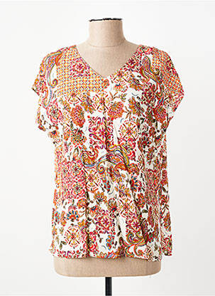 Top manches courtes manches courtes orange GEVANA femme