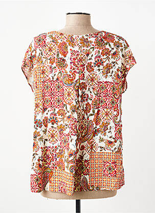 Top manches courtes manches courtes orange GEVANA femme