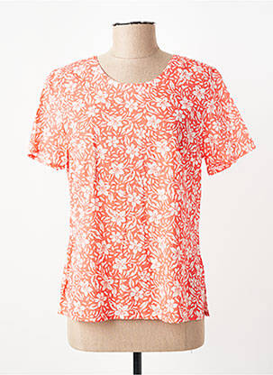 Top manches courtes manches courtes orange GEVANA femme