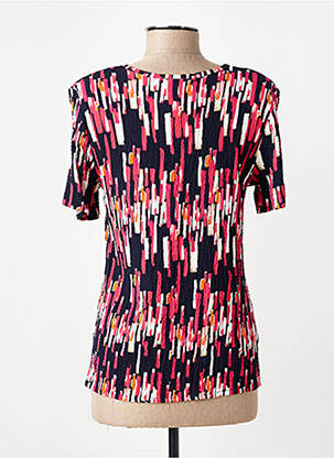 Top stretch manches courtes rose GEVANA femme