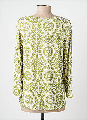 T-shirt manches 3/4 manches 3/4 vert GEVANA femme