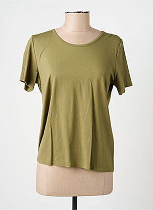 T-shirt stretch manches courtes vert GEVANA femme