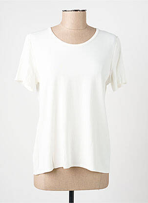 T-shirt stretch manches courtes blanc GEVANA femme