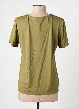 T-shirt stretch manches courtes vert GEVANA femme