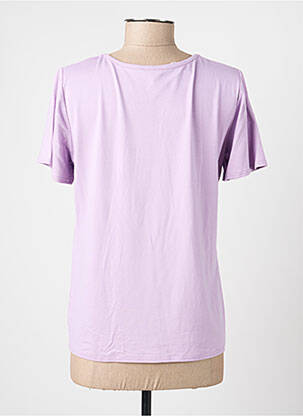 T-shirt stretch manches courtes violet GEVANA femme