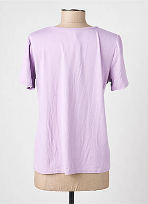 T-shirt stretch manches courtes violet GEVANA femme