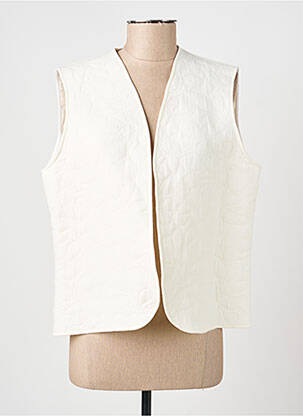 Veste casual coupe cintrée beige GEVANA femme