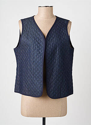 Veste casual coupe cintrée bleu GEVANA femme