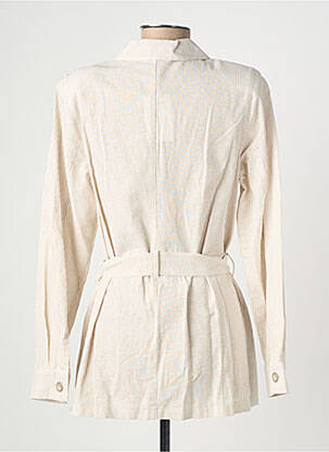 Veste casual epaulette beige GEVANA femme