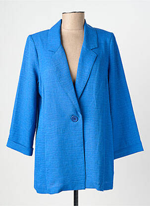 Blazer manches longues bleu GEVANA femme